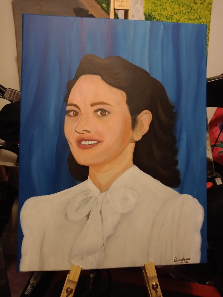 first portrait painting